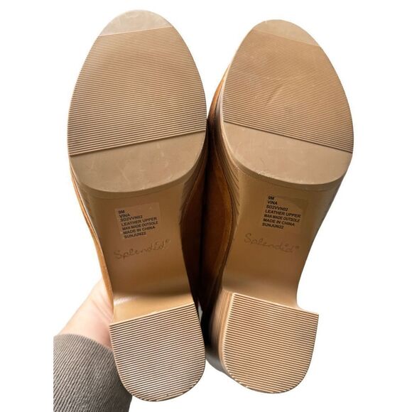 Splendid Clogs Vina Platform Size 9 Tan Suede Leather Slip On Shoes NEW - Picture 11 of 11
